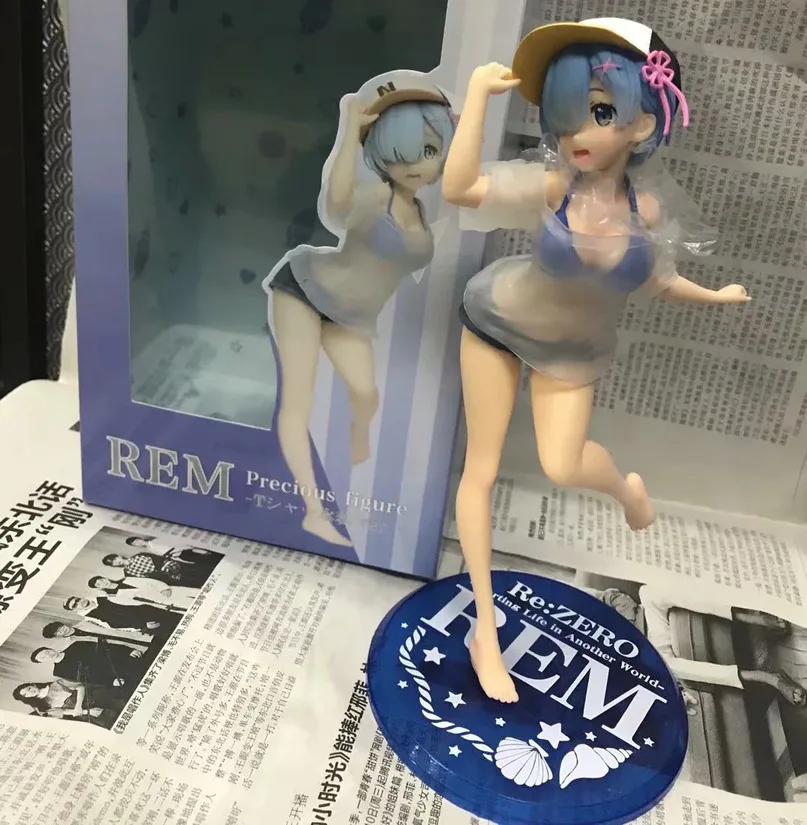 

Японское аниме, фигурка Rem из аниме «Re: Zero Start Life In other World», купальная одежда для девушек, модель экшн-фигурки из ПВХ