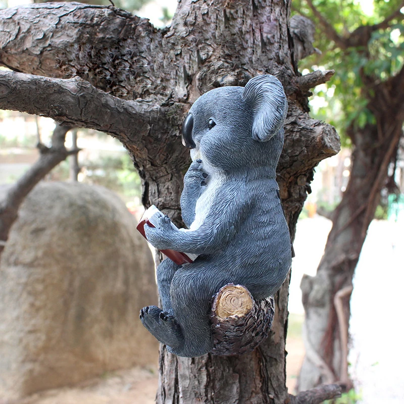 

Simulation Koala Solar Tree Hanging LED Lights Gardening Decorations For Yard Courtyard Garden Ornament MYDING