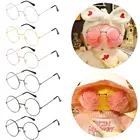 Плюшевые очки утка 30 см, Круглые Искусственные очки, аксессуары, милые плоские зеркальные мини-очки, детские игрушки для девочек