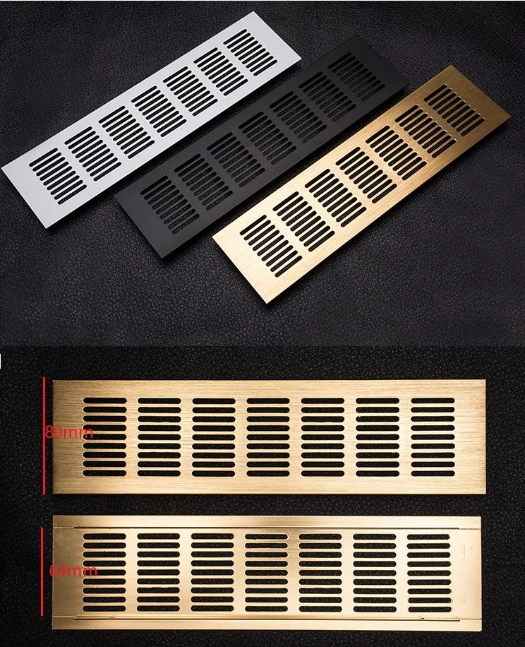 4 шт./лот 80 мм широкий прямоугольник алюминиевый вентиляционный вентилятор