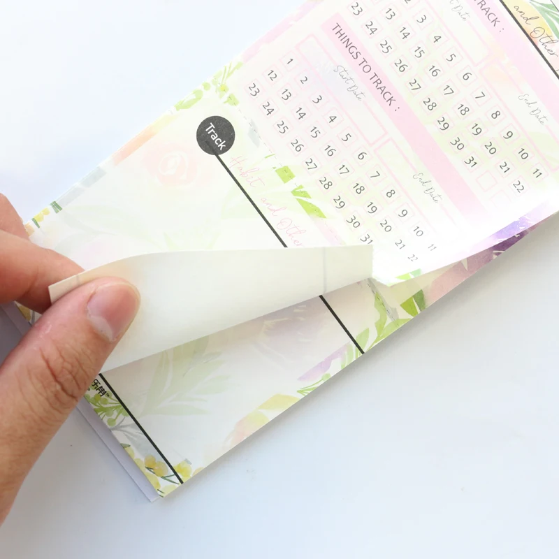 Domikee милый кавайный цветочный планировщик блокнот канцелярские принадлежности: