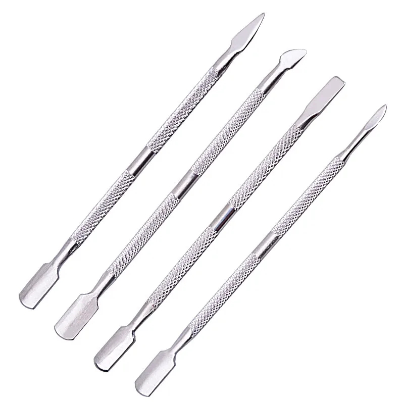 1Pcs Stainless Steel Double Head Cuticle Pusher for Manicure 2023 Tools for Nails Art Non-Slip Nail Cuticle Remover Accessories