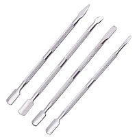 1pcs stainless steel double head cuticle pusher for manicure 2021 tools for nails art non slip nail cuticle remover accessories