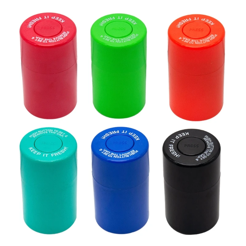 Круглый пластиковый герметичный контейнер для хранения табака травы T3EA | Дом и