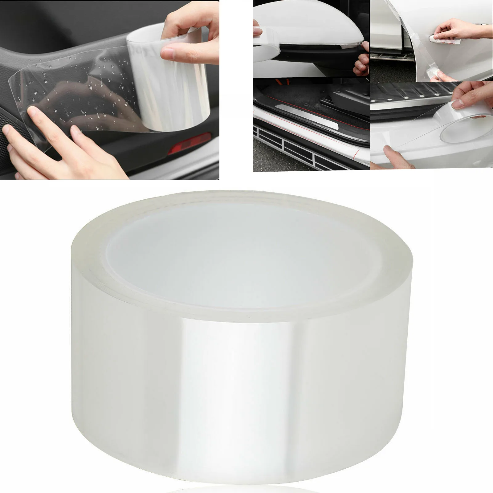 

Transparent Anti Scratch Strip Trunk Spoiler Accessrories Sill Scuff Anti-Sticker Bumper