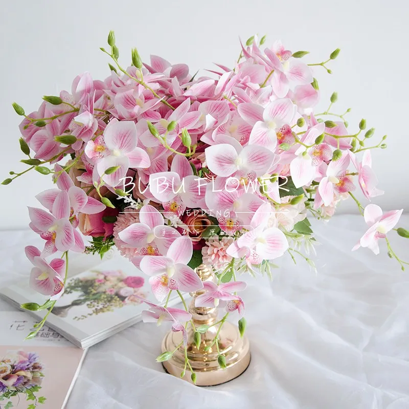 Свадебное украшение цветок реквизит в виде стены арки полка искусственный шелк