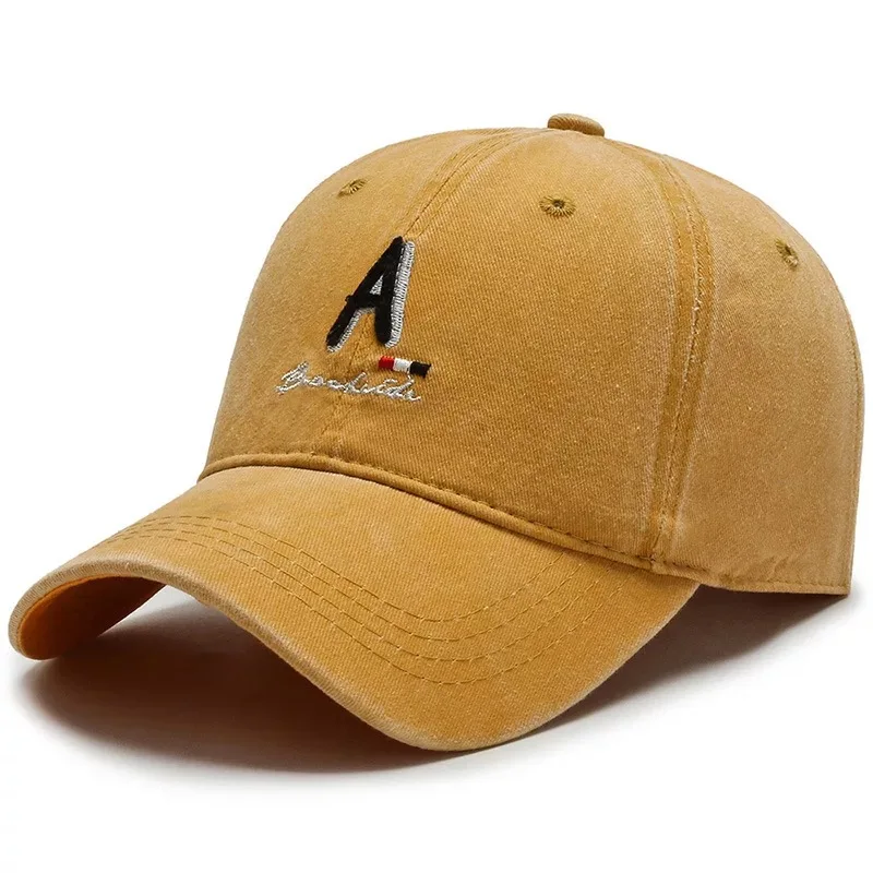 

Кепка s для мужчин, бейсболка, Кепка из мытого хлопка в стиле ретро, приталенная Кепка с вышивкой в стиле хип-хоп, шапки для женщин и мужчин, Ке...