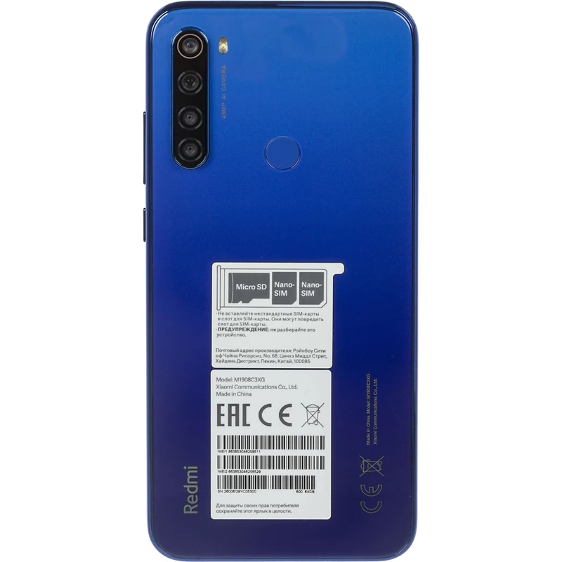 Смартфон XIAOMI Redmi Note 8T 64Gb синий | Мобильные телефоны и аксессуары