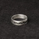Дизайнерское уникальное креативное резное кольцо неправильной формы с регулируемой линией, Модные индивидуальные серебряные украшения для пар