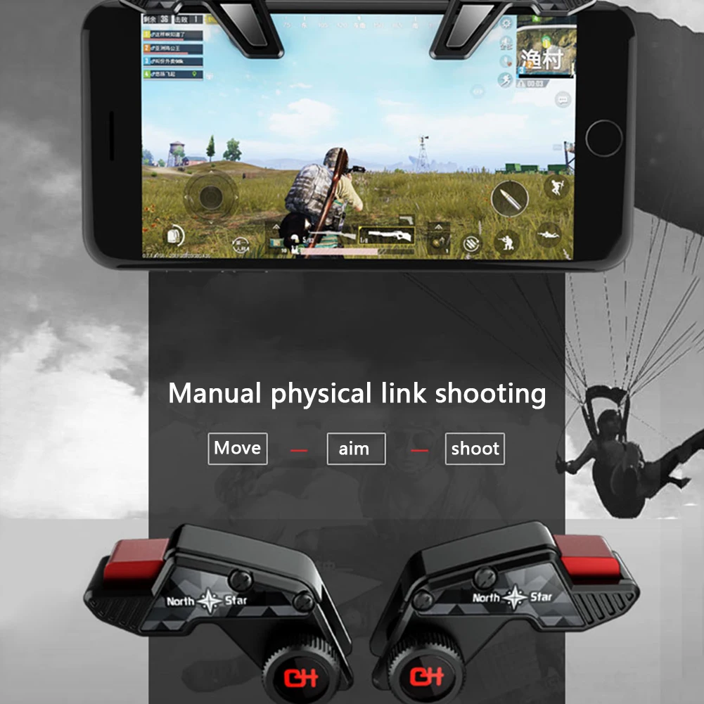 

1 пара практичный мульти-функциональные прочный мобильный телефон игровая кнопка для стрельбы классический L1 R1 цель ключ стрелок спусковой...