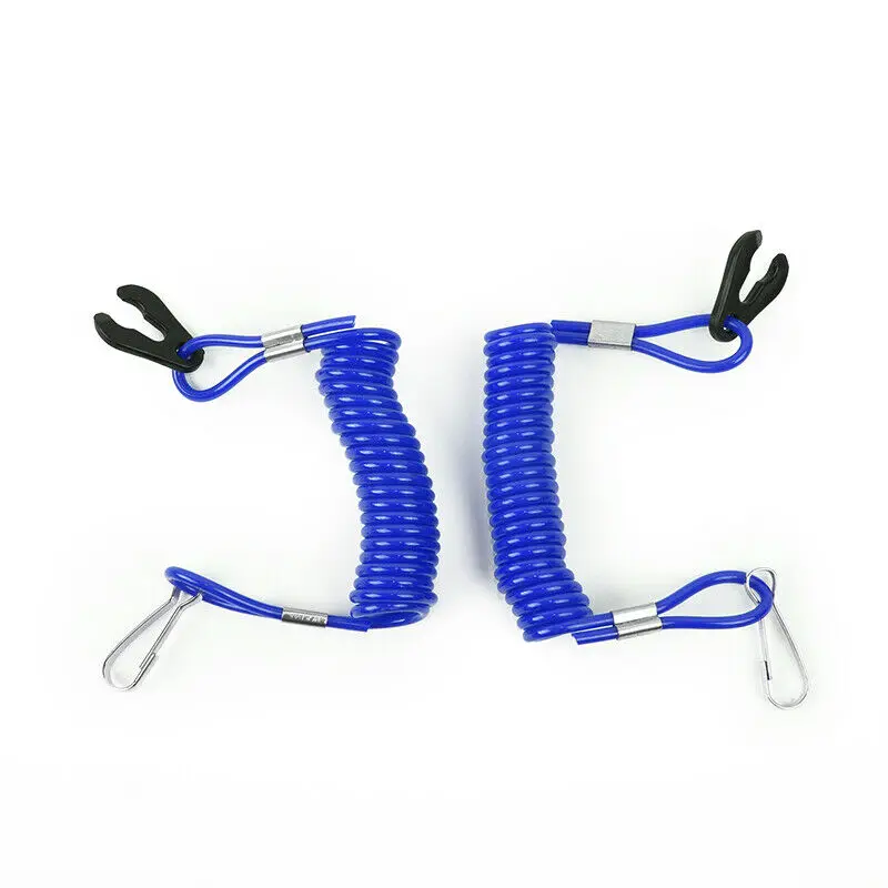 

Stop Kill switch key Floating Safety Lanyard 1pc Jet ski Outboard Blue