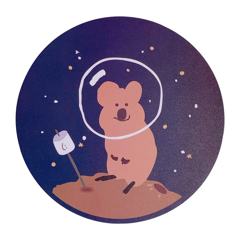 Корея Ins простой милый мультяшный Koala Smiley коврик для мыши портативный девушка