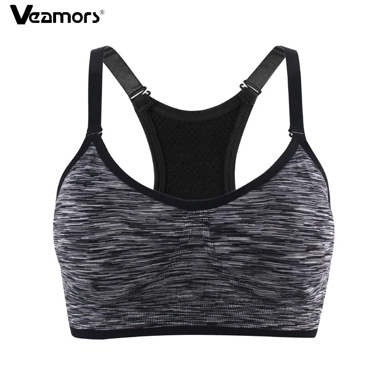 Женский спортивный бюстгальтер VEAMORS 2 стиля для йоги фитнеса бега дышащий
