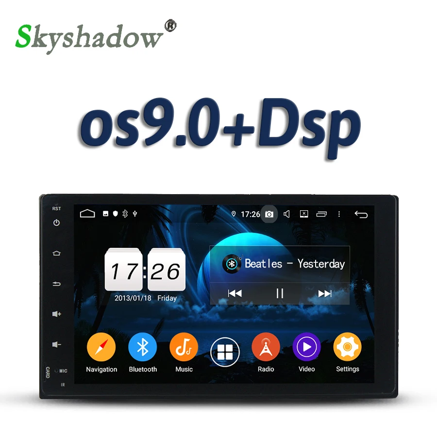 720P DSP 9 &quotIPS Android 10 2 Гб ОЗУ 16 4 ядра автомобильный DVD плеер AHD Wifi RDS радио GPS Bluetooth 5 0 для