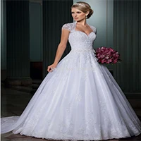 Wuzhiyi Vestido de Noiva Casamento ТРАПЕЦИЕВИДНОЕ свадебное платье высокого качества trouwjurk Бисероплетение Китай Свадебные платья Matrimonio свадьба