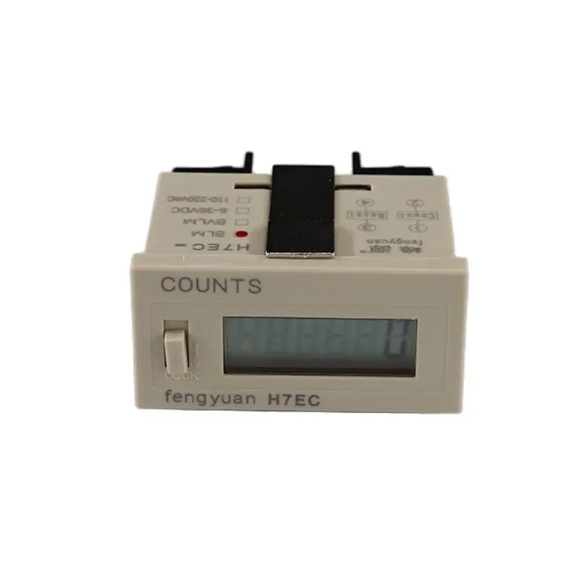 

Non-Voltage 6 Digits Electronic LCD Display Screw Terminal Resettable Time Range Totalizing Counter H7EC-BLM 0-999999 hours