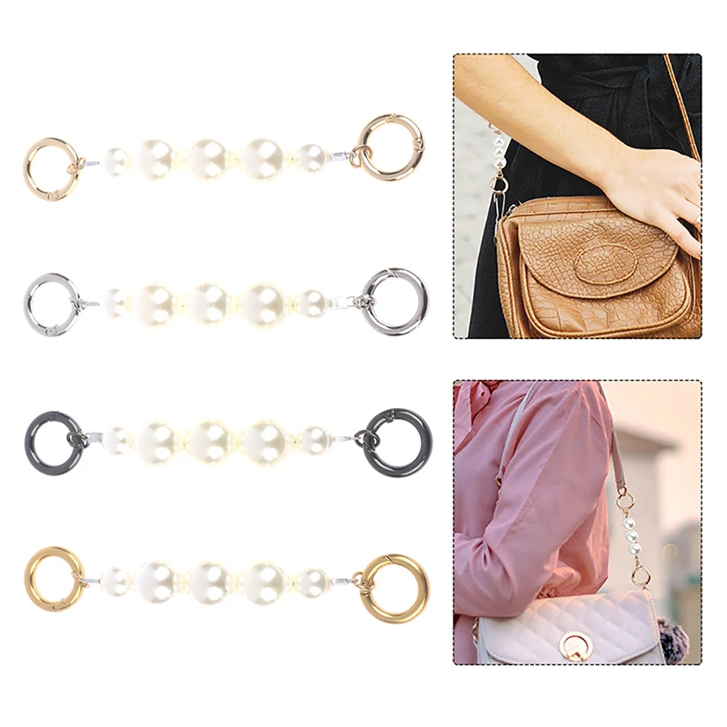 

Chain Bag Extender Strap Imitation Pearl Bead Replacement Strap Strap For Bag Clutch Bag