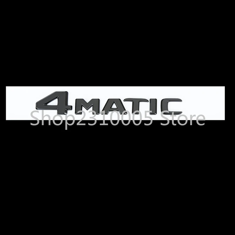 2017 Flat Letters Emblem C43 C55 C63 E63 E65 S63S G65 ML63 SL55 CLS63 GLC43 GLE63 V8 BITURBO TURBO 4MATIC+ for Mercedes AMG Rear |