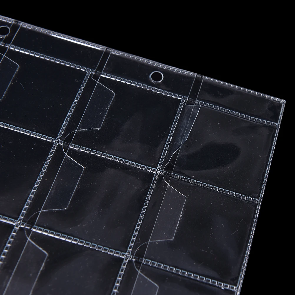 

1 or 2 Sheets High Quality 30 Pockets Plastic Coin Holders Storage Collection PVC Material Money Album Case