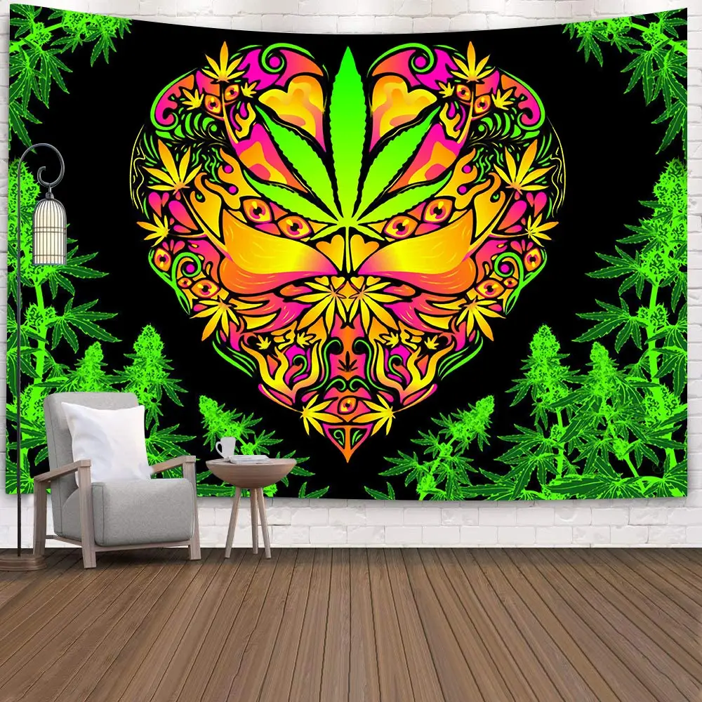 

Simsant Groovy Decoration Tapestry Hippie Peace and Love Art Wall Hanging Tapestries for Living Room Home Dorm Decor