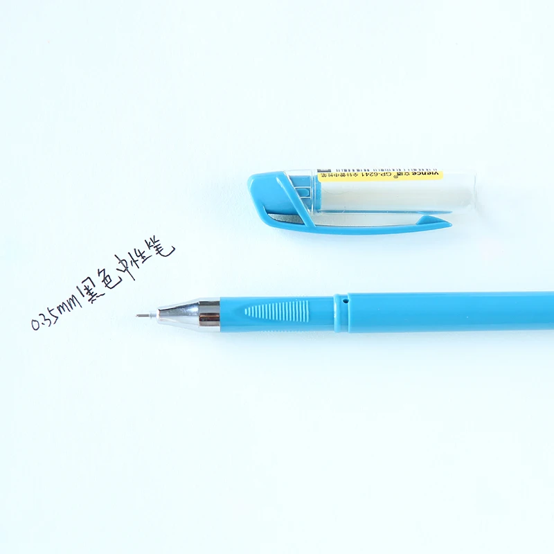 10 шт. простая гелевая ручка ярких цветов 0 35 мм очень тонкая авторучка для письма| |