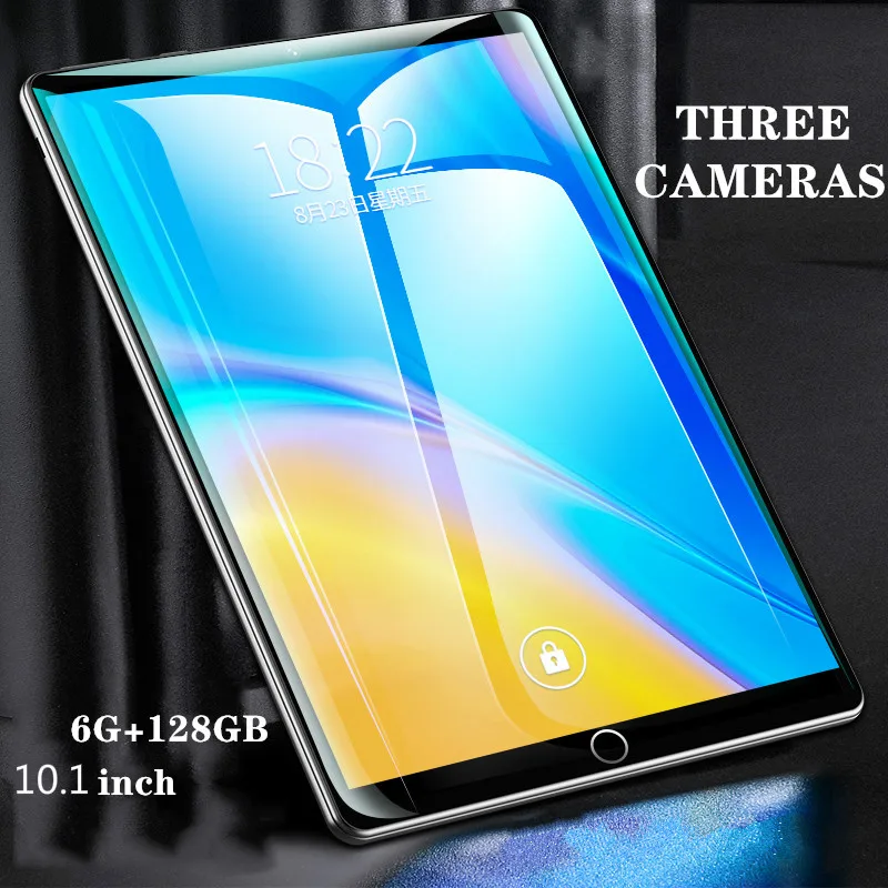 

2021 New Tablet 10.1 inch Android 9.0 Phone 6G+128GB Two-in-one 4G Full Netcom Learning Students tablets for kids