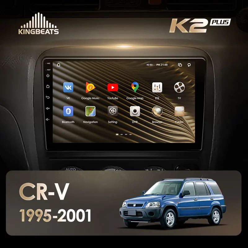 KingBeats штатное головное устройство For Honda CR-V CRV 1995 - 2001 GPS Android 10 автомагнитола на