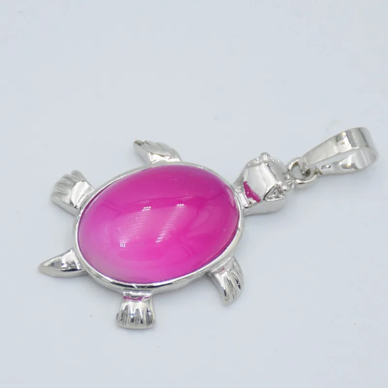 rose veins agates 1 шт морские животные Черепаха натуральные камни бусины подвески для ожерелья Модные посеребренные тигровый глаз черепаха подвески ювелирные изделия - Окраска металла: rose veins agates