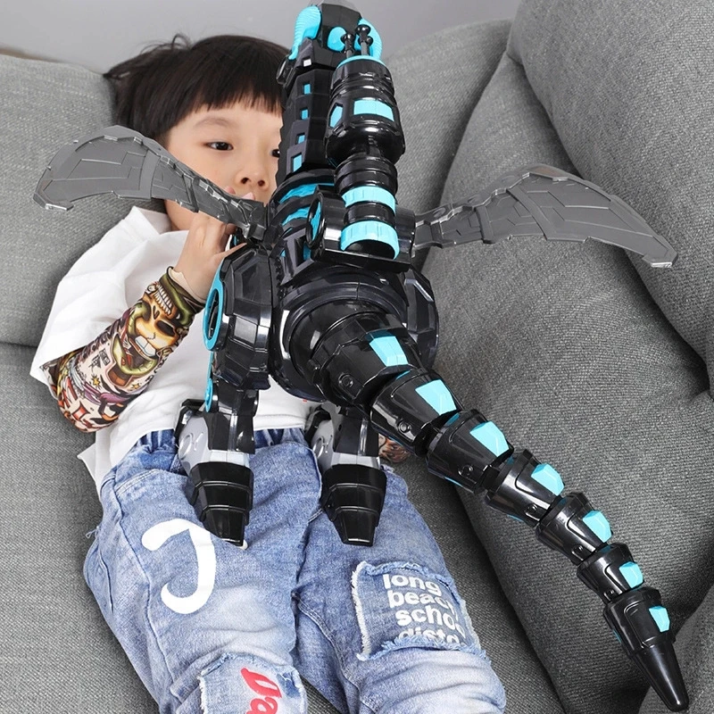 Dinosaurio el&eacute;ctrico de Control remoto para ni&ntilde;os, juguetes educativos de animales, Robot de radiocontrol-0