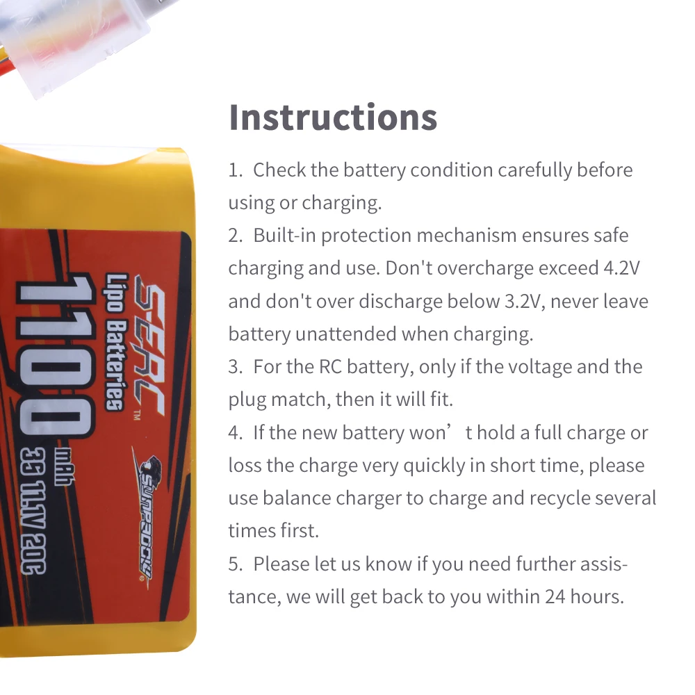 2 упаковки sunpadow 3s 111 в lipo батарея 1100 мач 135