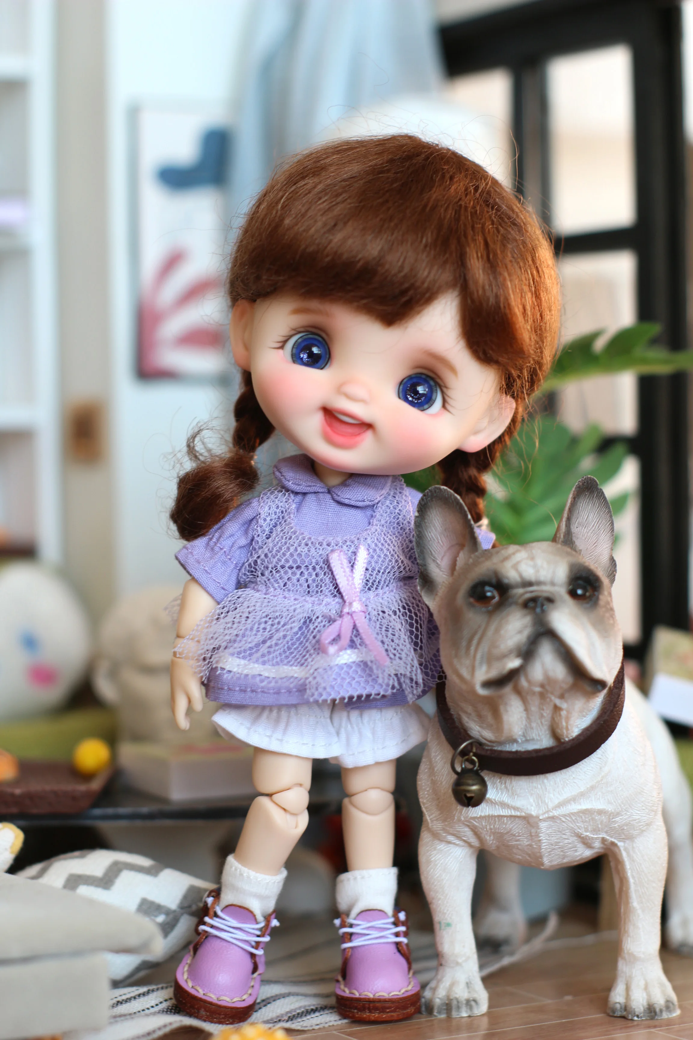 OB11 DOLL Jam smile 1/12 1/8 bjd baby head including doll and wig clothes shoes body |