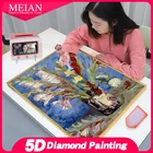 Картина для алмазной вышивки Meian 5D сделай сам с изображением Ван Гога цветов, Набор для вышивки крестиком, полноразмерная абстрактная картина Стразы