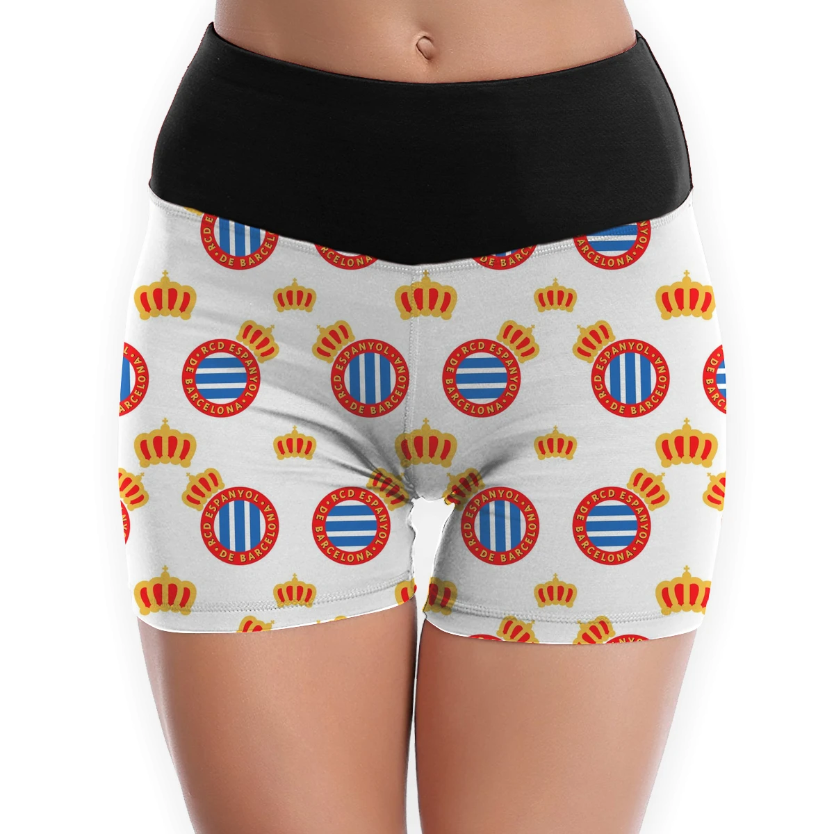 

RCD Espanyol Gym Jogging Running Shorts Yoga Women Lifting Push Up Tight Sports Fitness Pant Cycling Leggings