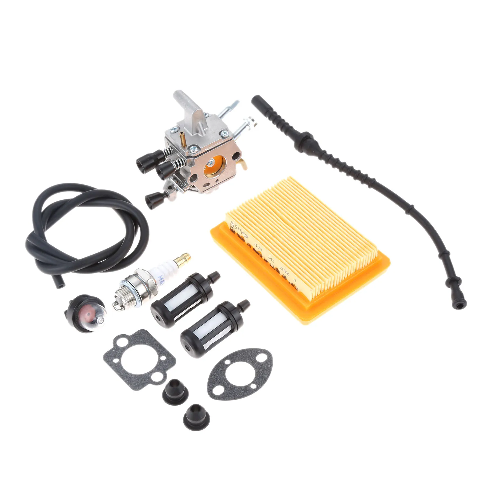 

1Set Carburetor & Primer Bulb Air Fuel Filter Repower Kit for STIHL FS120 FS200 FS250 FS300 FS/FR350 FR450 FR480 String Trimmer