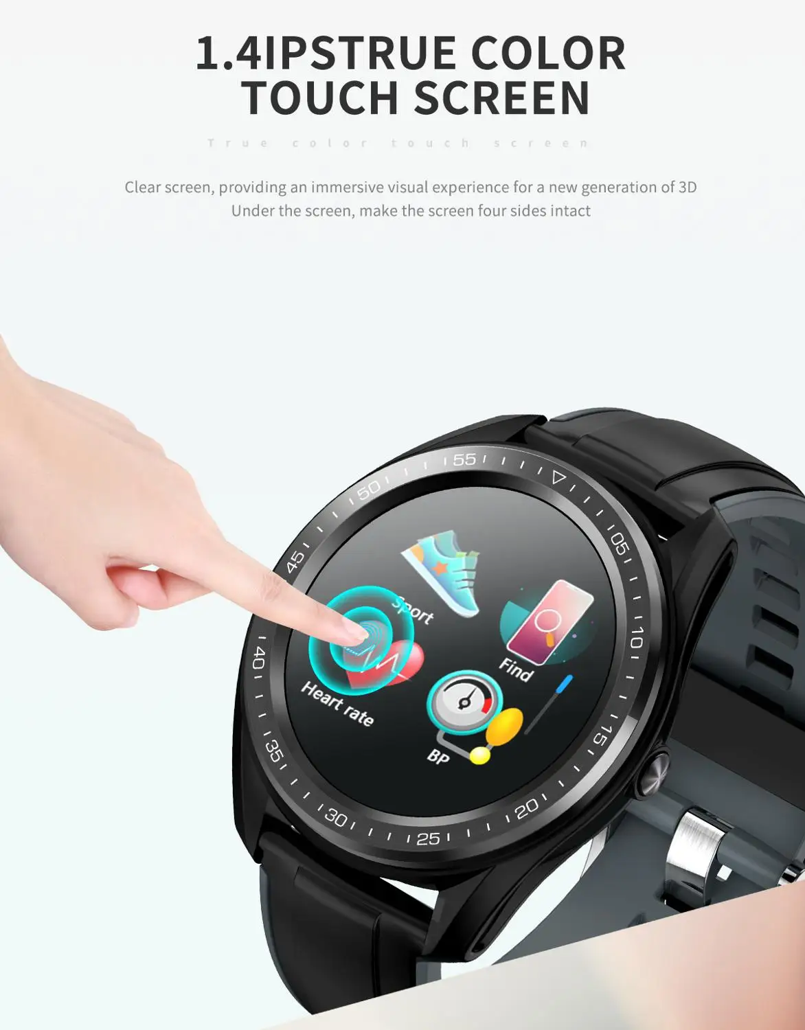 Смарт часы 1 4 дюйма с несколькими спортивными режимами фитнес трекер для