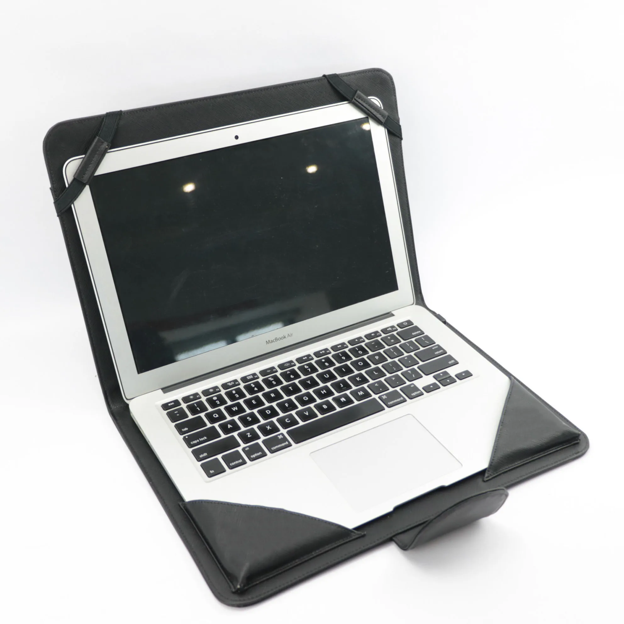 Supporto per Laptop in pelle PU Saffiano personalizzato per Macbook 13 