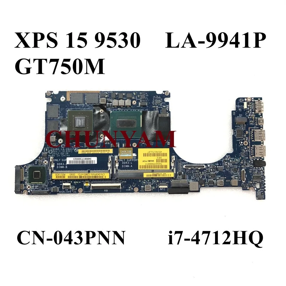 Восстановленная Рабочая деталь GT750M 2 Гб для ноутбука dell XPS 15 9530 материнская плата -