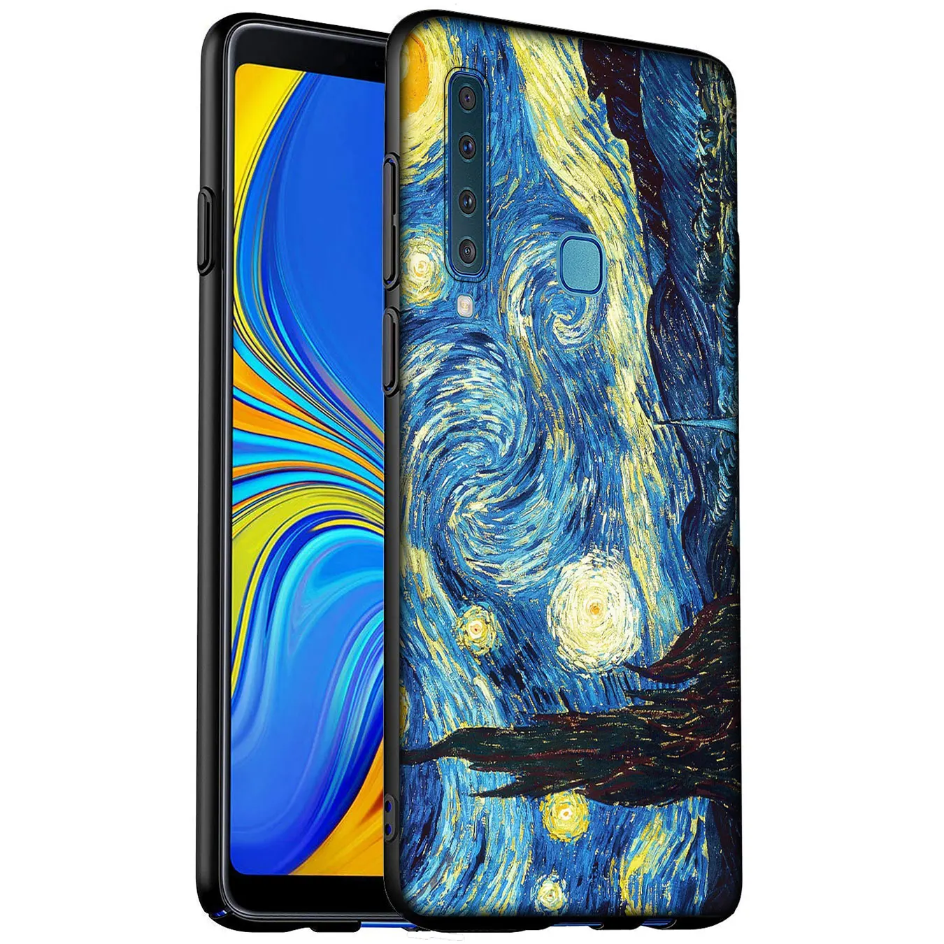 Мягкий силиконовый чехол для телефона Van Gogh Tardis Samsung Galaxy A51 A71 A81 A91 A41 A21 A11 A01 J8 J7 J6 J4