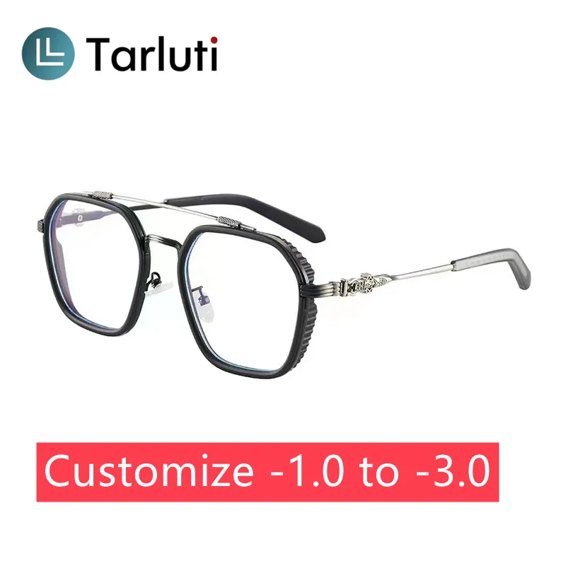 

TARLUTI 2021 Pilot Oversized Metal Glasses Frame Men And Women Personalized Custom Glasses For Myopia