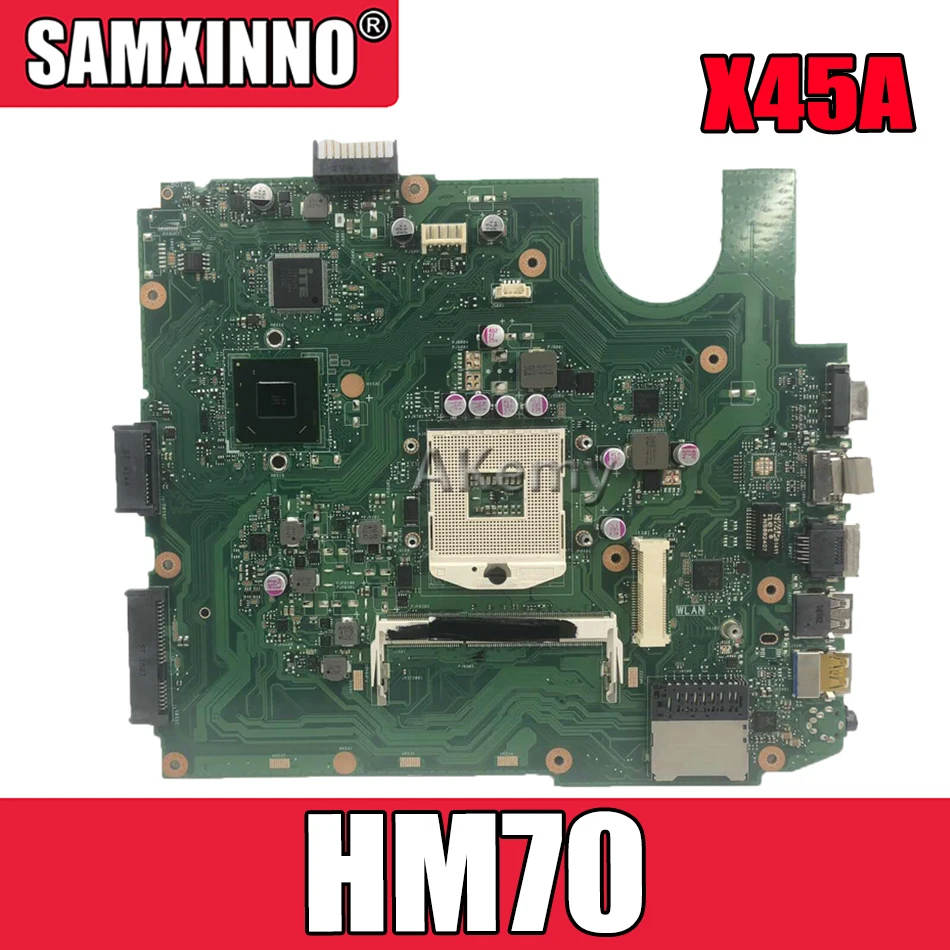 

Материнская плата Akemy X45A для ноутбука ASUS X45A, протестированная оригинальная материнская плата HM70 DDR3