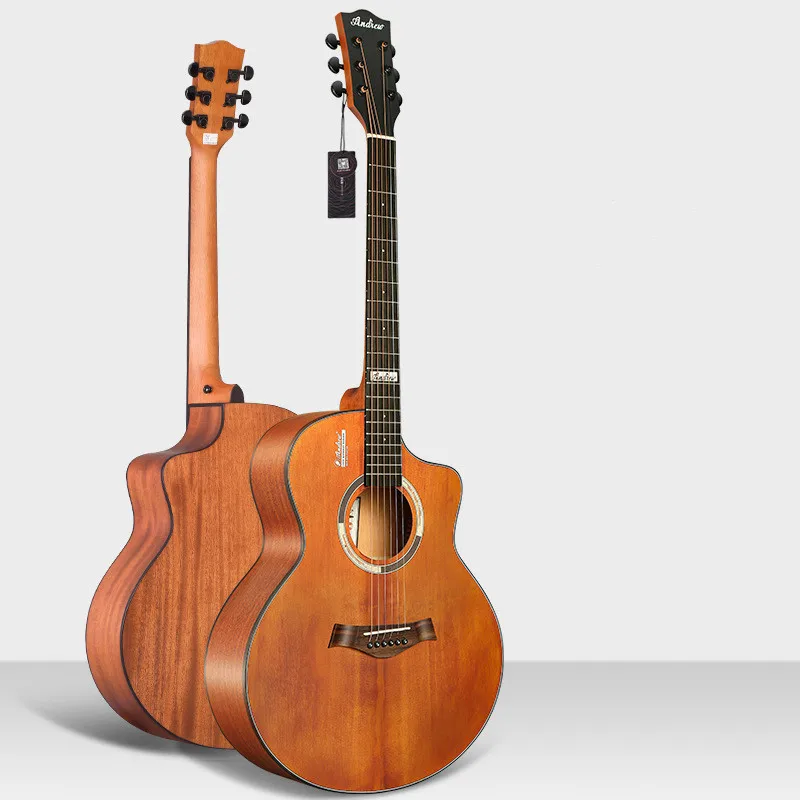 

New ladies single board guitar 41 inch light folk acoustic guitar face single wholesale electric box instrument guitar