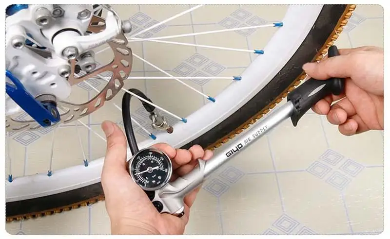 GIYO Pump 300psi High-pressure Bike Air Shock Pump For Fork& Rear Suspension Cycling Bicycle Pump Mountain Bike Pump With Gauge