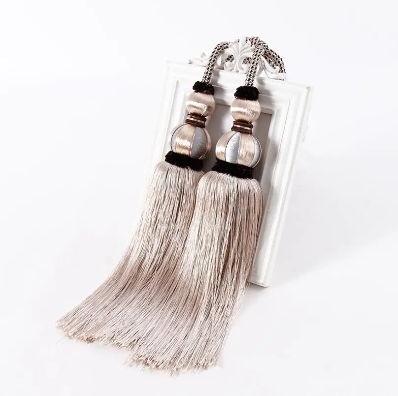 

2020 New style curtain strap hanging ball brush European tassel hanging spike curtain decoration accessories