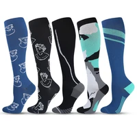 long tube sports compression socks running wear resistant compression socks high elasticity calf protection compression socks