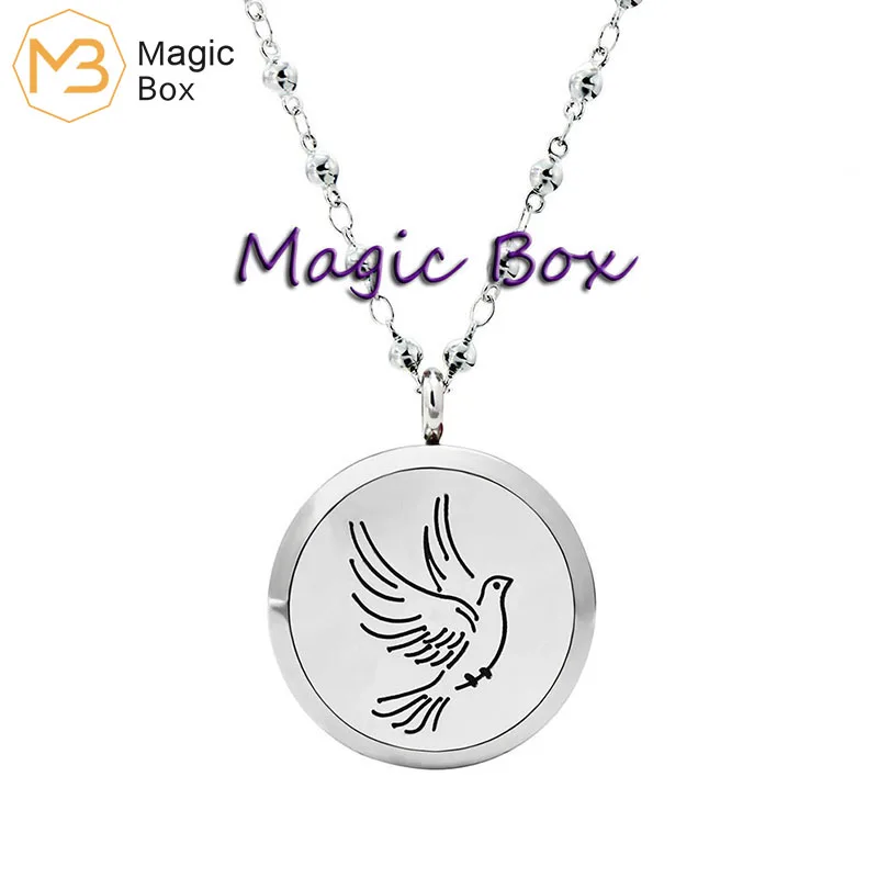 

Stainless Steel Aroma Locket Necklace Magnetic Aromatherapy Essential Oil Diffuser Perfume Locket Pendant Jewelryfor women
