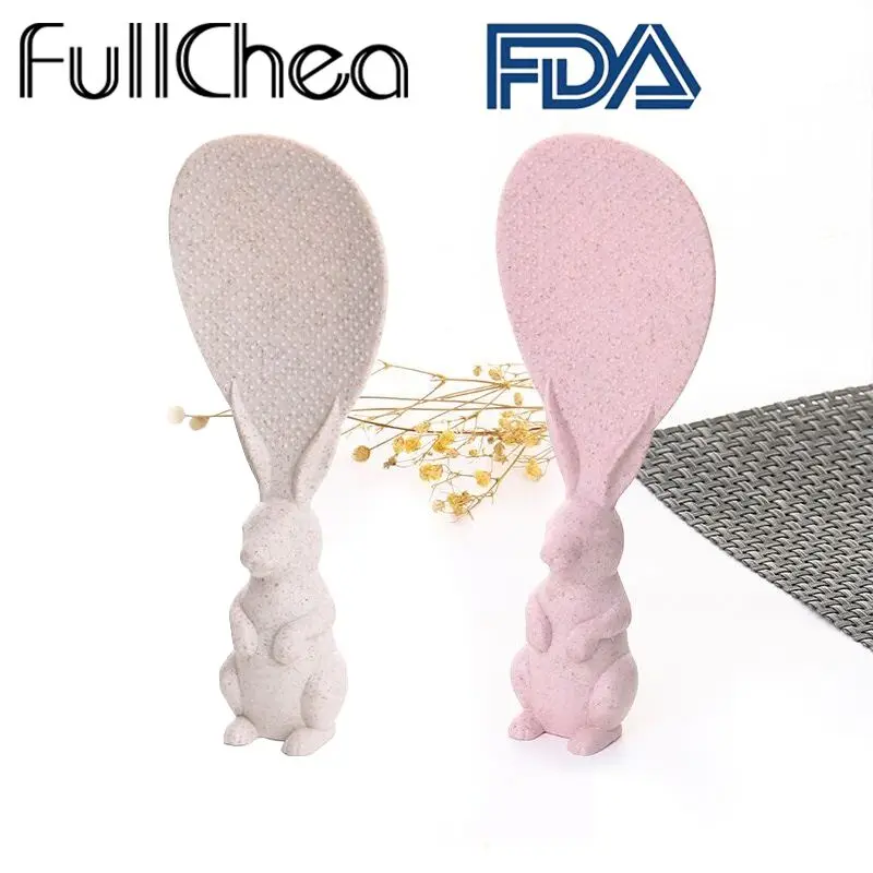 FullChea кухонные инструменты кролик рисовая ложка не липкая Пшеничная солома