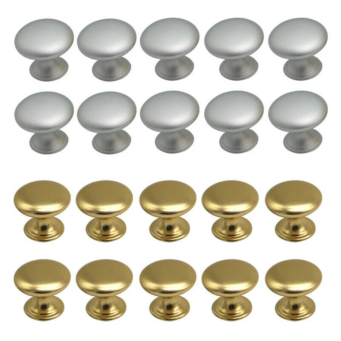 

Tool Cabinet Handles Aluminum Door Knob Cupboard Gold/Silver Furniture