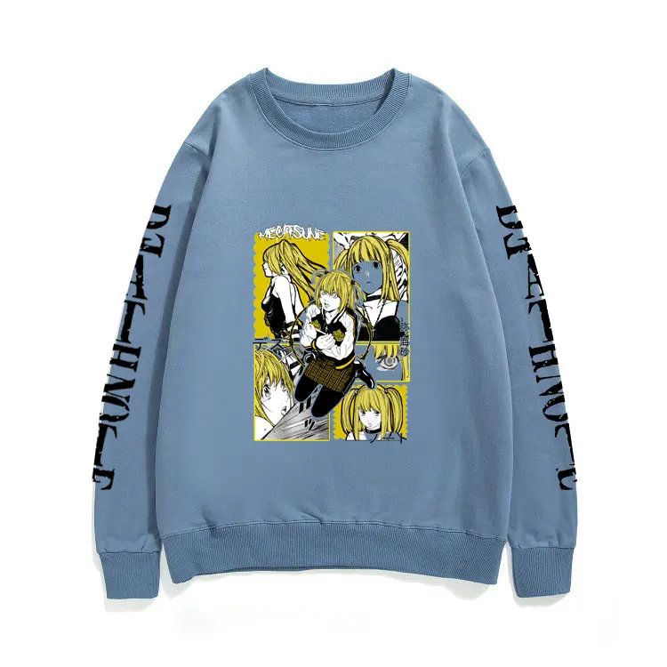 

Manga Death Note Misa Amane Sweatshirt Men Kawaii Pullover Funny Cartoon Graphic Streetwear Fashion Unisex Casual Sweatshirts