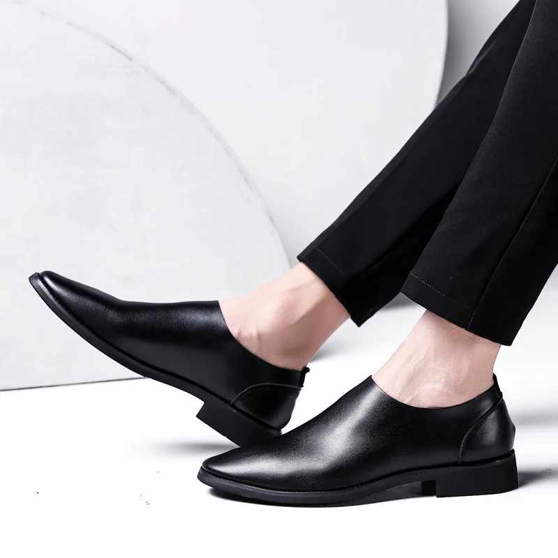 Лоферы Водонепроницаемые мокасины из натуральной кожи Мужские слипоны Дышащие