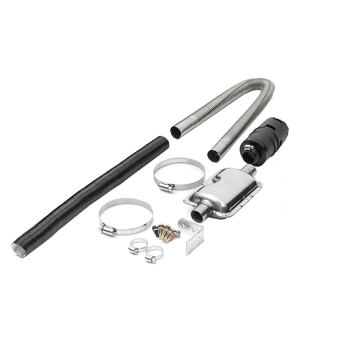 

New Set For Air Diesel Heater 24mm Exhaust Silencer Muffler 25mm Air Filter 60cm Pipe Parking Heater Auto Car Accessories